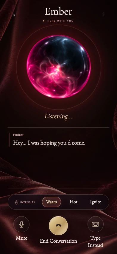 The real Syren app: Ember’s red orb and Listening status